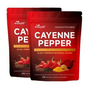 Chili Pepper Softgel Supplement To Support Leg Vein, Heart, And Vascular Health. Contains Vitamins C, D3, And K2, As Well As Extracts Of Grape Seed, H (Option: 2 PCS)