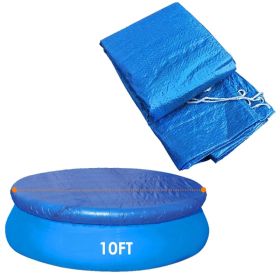 Swimming Pool Cover Protector Dustproof Waterproof Paddling Pool Cover (Option: 10FT)