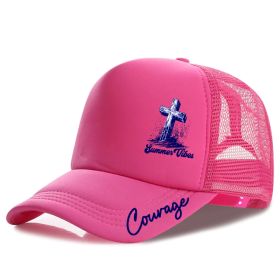 Men's Casual Baseball Cap (Option: Pink)