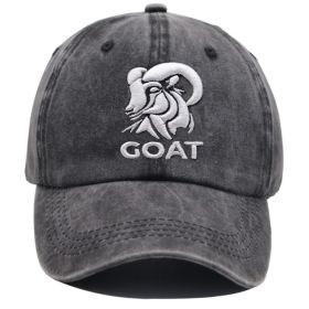 2pcs GOAT Embroidered Vintage Washed Baseball Cap ,1 FC Koln World Cup Soccer Fan Hat, Adjustable Unisex Cotton Cap (Option: 2pcs)