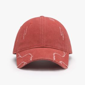 Men's Baseball Street Face-looking Small Peaked Cap (Option: 24A141 Orange-Adjustable)