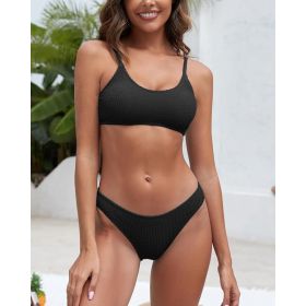 Girl Group-style Bikini European And American Fashion (Option: Black-M)