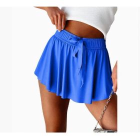 Minimal Versatile High Waist Pleating Lace-up Casual Shorts (Option: Style985622-M)