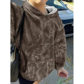 Hoodie Hot Sale Long Sleeve Jungle Maple Leaf Branches (Option: Color 4-S)