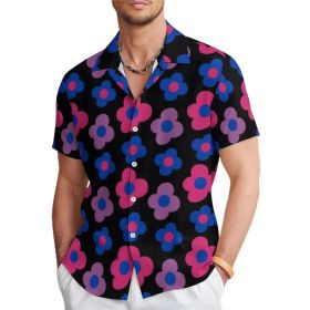 Fashion Men's Casual Floral Print Special-interest Design Shirt (Option: 1Models-4XL)